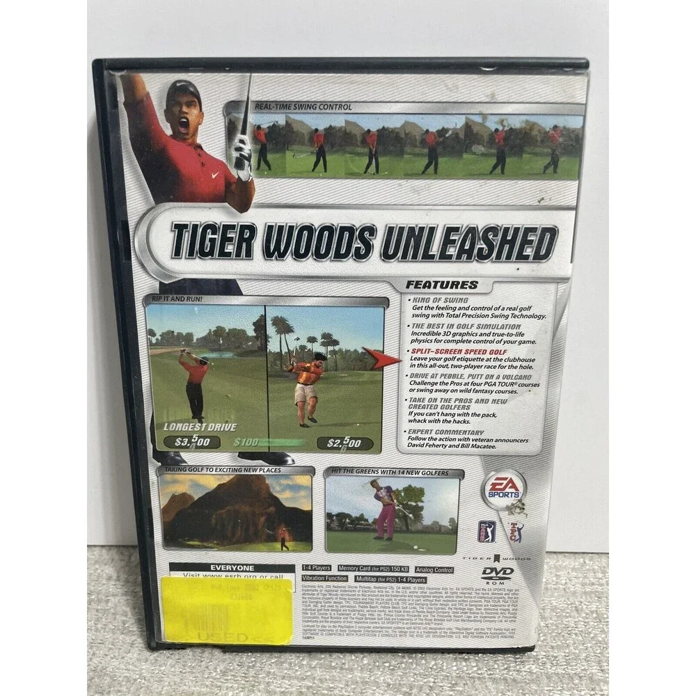 Tiger Woods PGA Tour 2002 (Sony PlayStation 2, 2002) Tested And Works